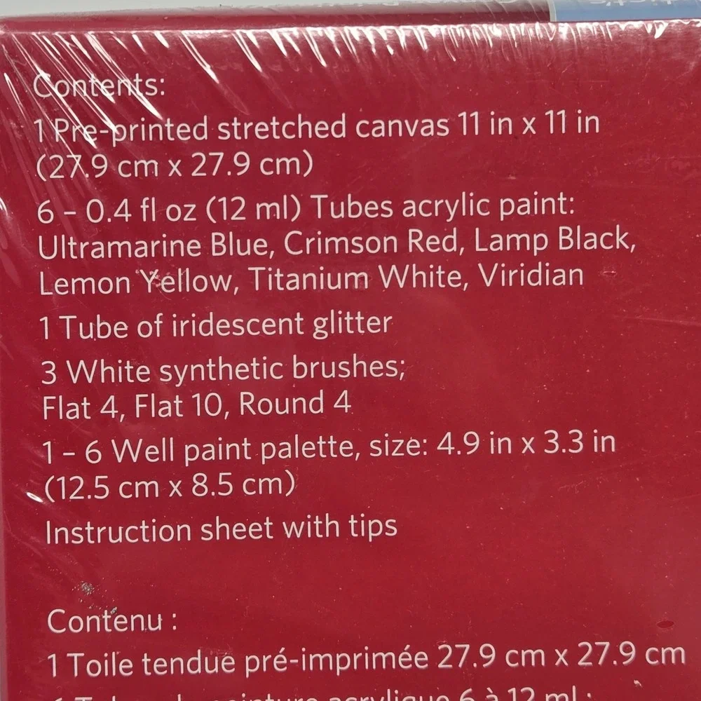 Artist Loft Canvas Painting Kit 12 Pc‎ Puppy Christmas Tree Truck 11